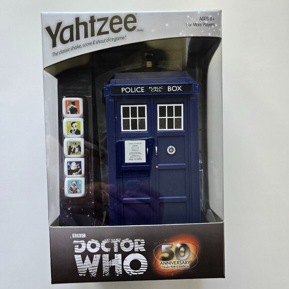 Doctor Who Yahtzee Collector's Edition - TARDIS Dice Cup, New & Sealed - Picture 1 of 8